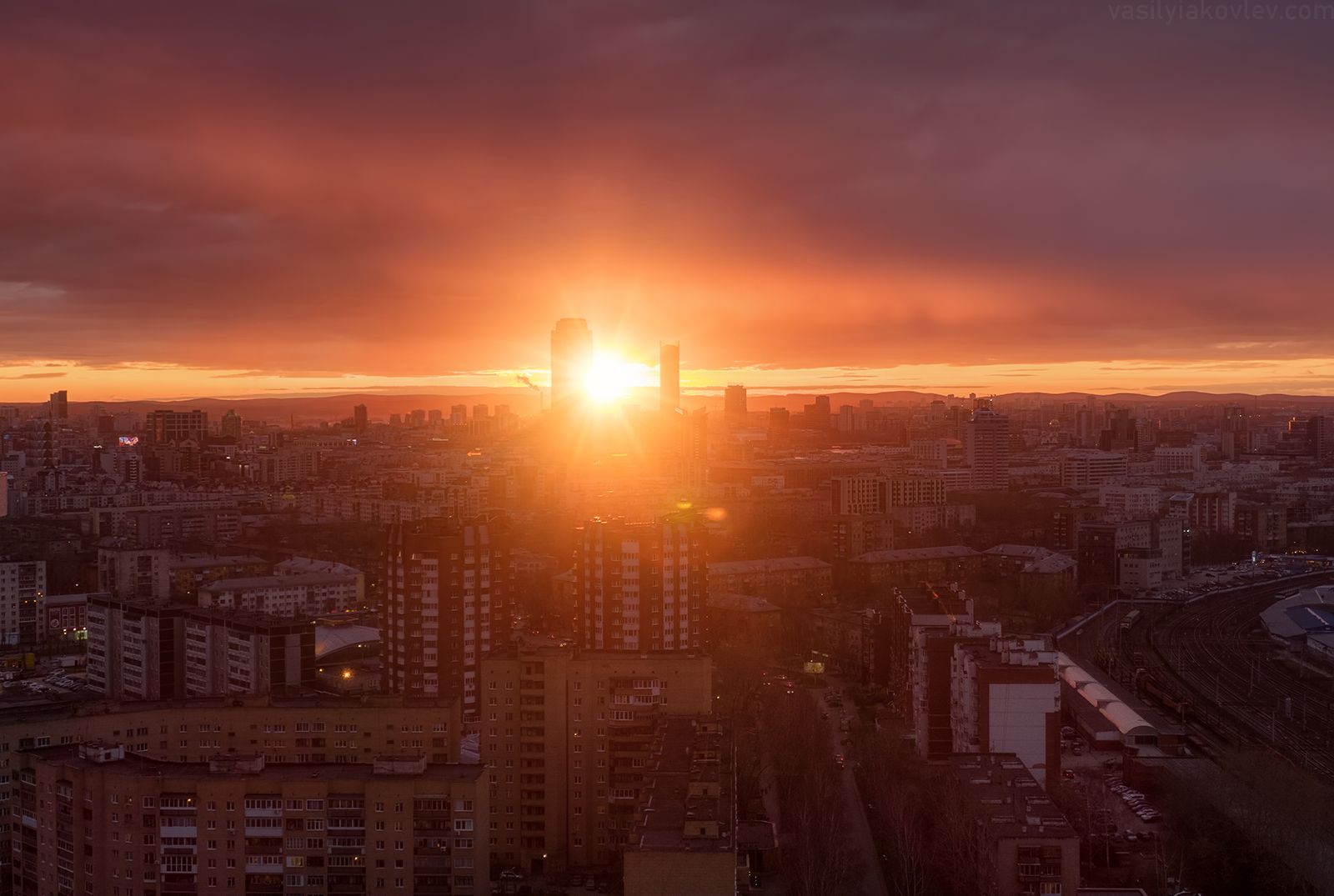 Метеогорка Екатеринбург закат