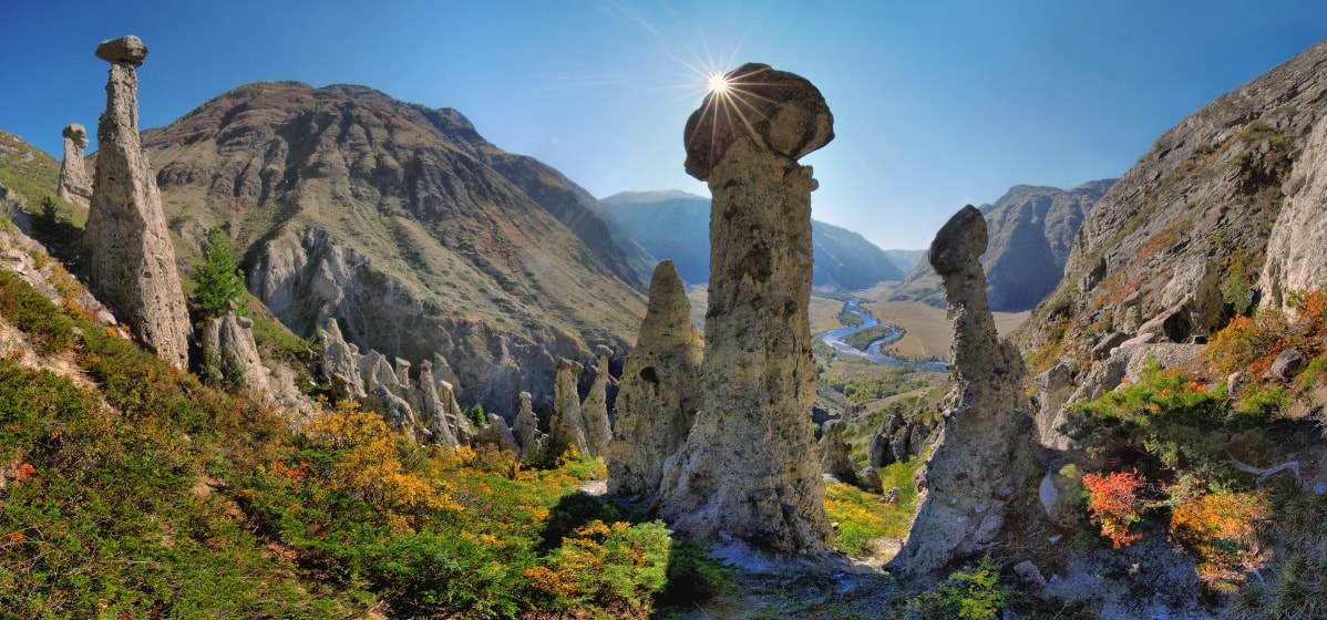 Каменные грибы горный алтай фото Цветущий Алтай