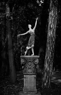 Ballet dancer in the Sofia city