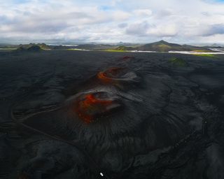 Вулканические кратеры парка Ландманналаугар