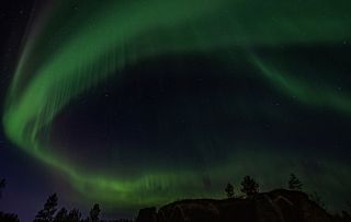 Aurora Borealis над Печорой