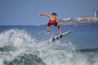 Surfer on the island of Tenerife