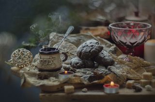 Шоколадное печенье с кофе
