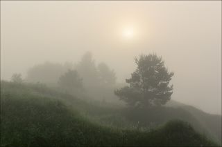 Восход в плотном тумане