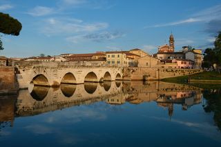 Antico ponte romano di Tiberio. Rimini.