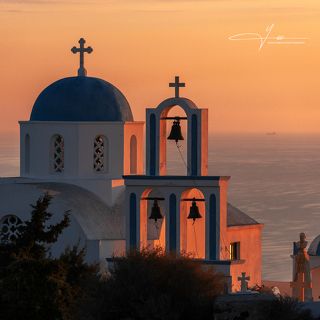 Santorini Exo Gonia Church, Greece