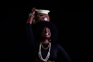 Studio Portraits themed concept African female in Kenya