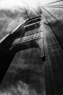 Golden Gate Bridge - Pillar2 B&W