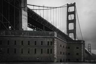 Fort Point  b&w
