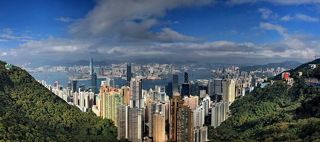 Вид на Гонконг с Пика Виктория (классический вид Гонконга)