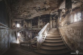 Saint-Petersburg, interiors of abandoned church