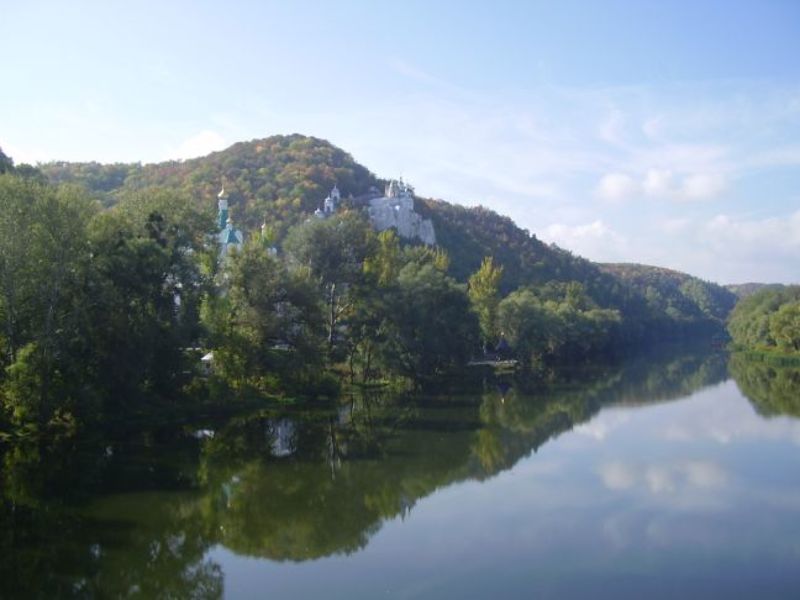 осень,река,монастырь Святые местаphoto preview