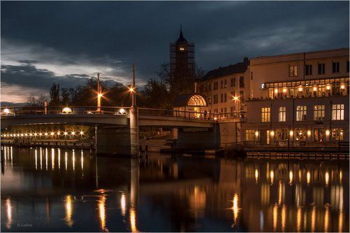 Вечер на реке Хафель..Бранденбург