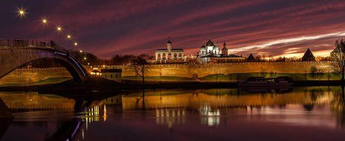 Акварельный вечер в Великом Новгороде