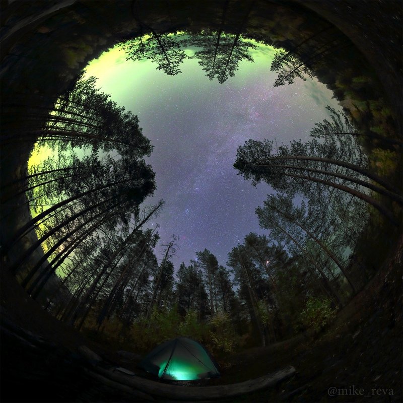ночь звезды северное сияние ночной пейзаж астрофотография карелия Ночь на Поор-порогеphoto preview