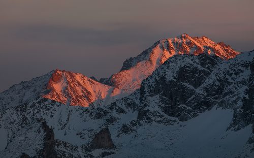 Кавказские горы на закате