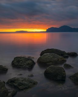 Зимний вечер в Крыму
