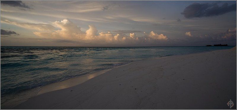 мальдивы, острова, закат Закатphoto preview