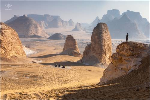 Инопланетный пейзаж Белой пустыни