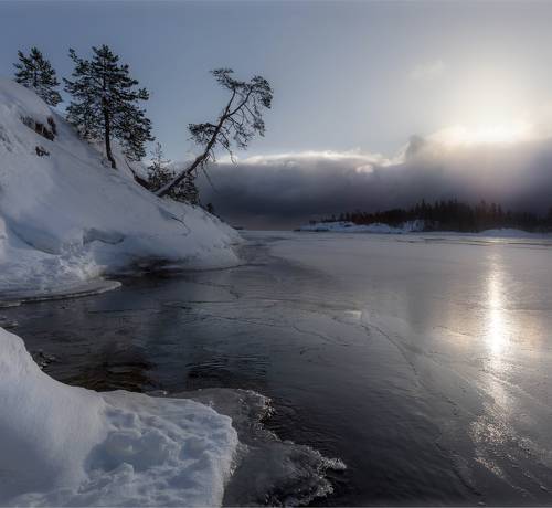 Зима на Ладожском озере