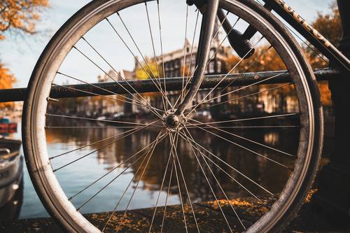 Amsterdam cycling.
