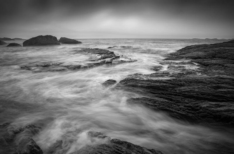 Waves rushing. Waves rushing