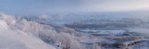 В Мурманск пришла зима