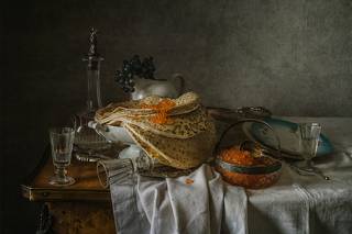 Блины с икрой