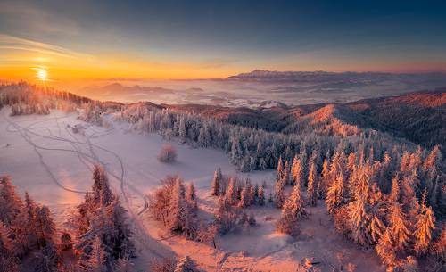 Sunrise in Gorce