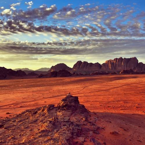 Закат в пустыне Вади Рам