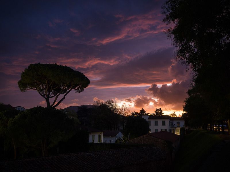 Sunset in Lucca