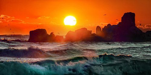 Sunrise in the East Sea