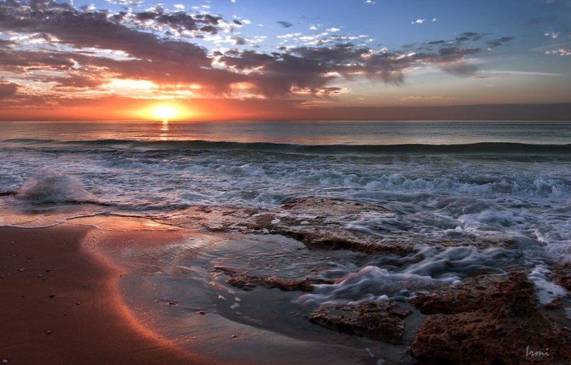 средиземное, море, небо, солнце, бер Закат на Средиземном!photo preview