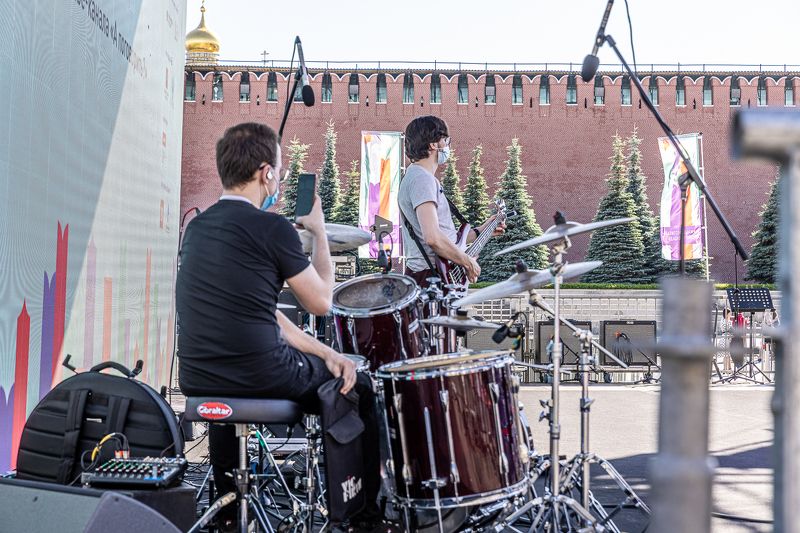 Репетиция перед концертом на Красной площади