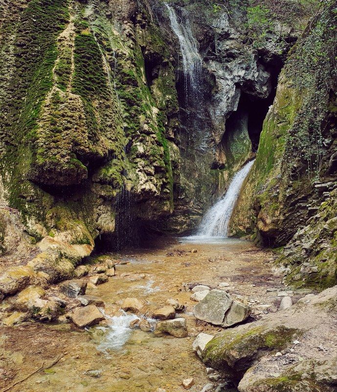Водопады, краснодарский край, природа, лето Гебиусские водопадыphoto preview