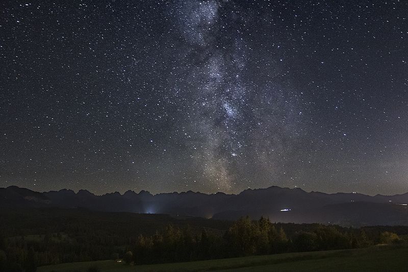 A night under the Tatras surrounded by stars