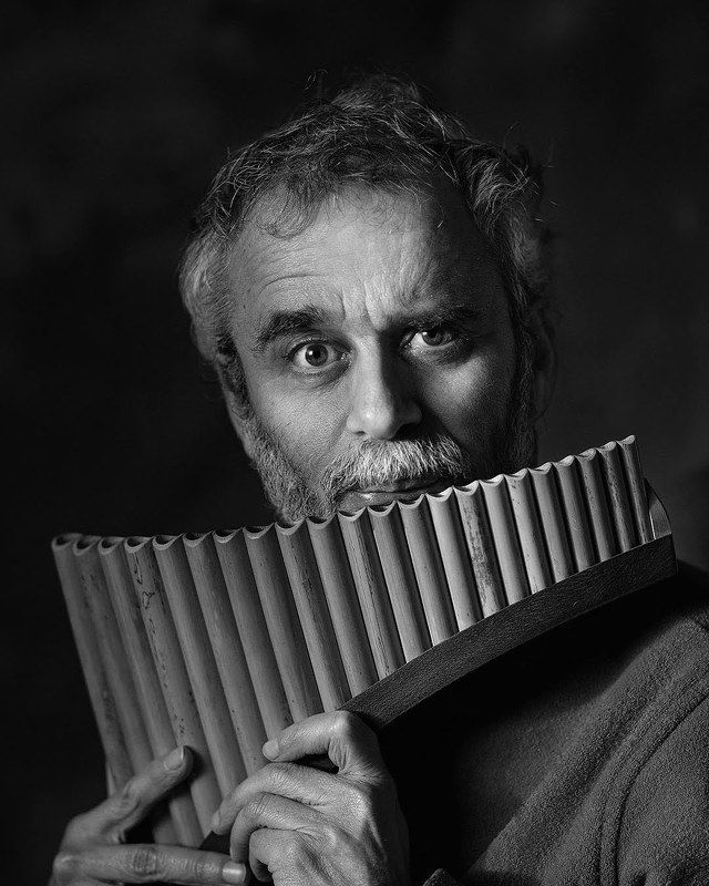 portrait with pan's flute