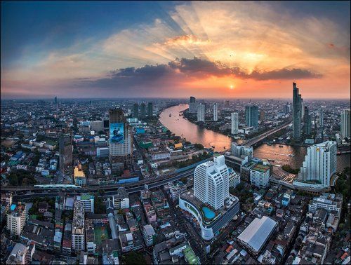 Закат над Бангкоком