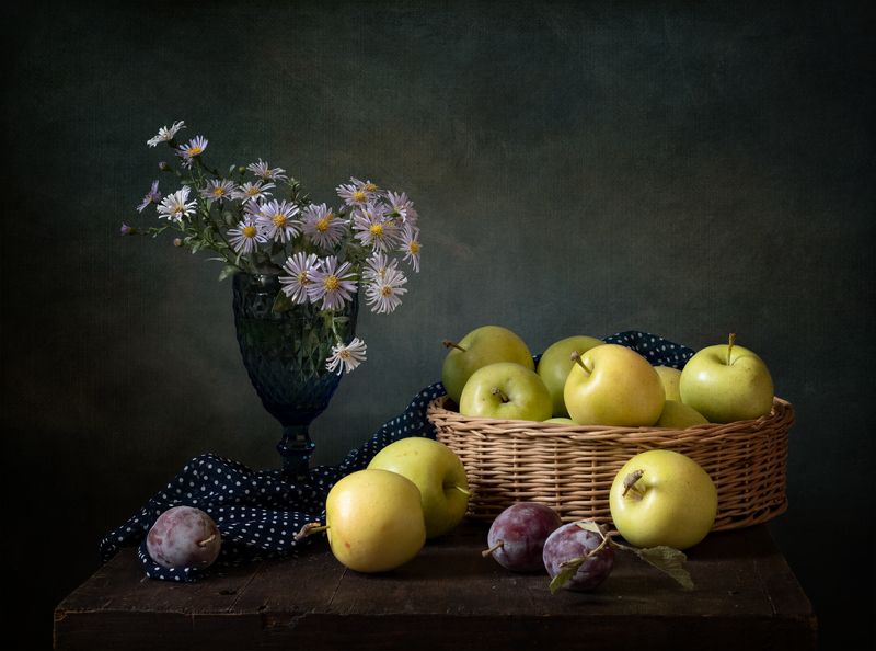натюрморт, фрукты, яблоки С яблокамиphoto preview
