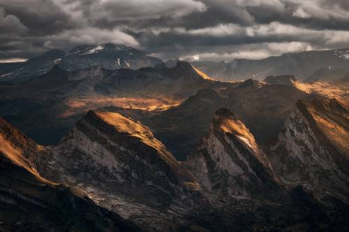 Sunset in Swiss Alps II