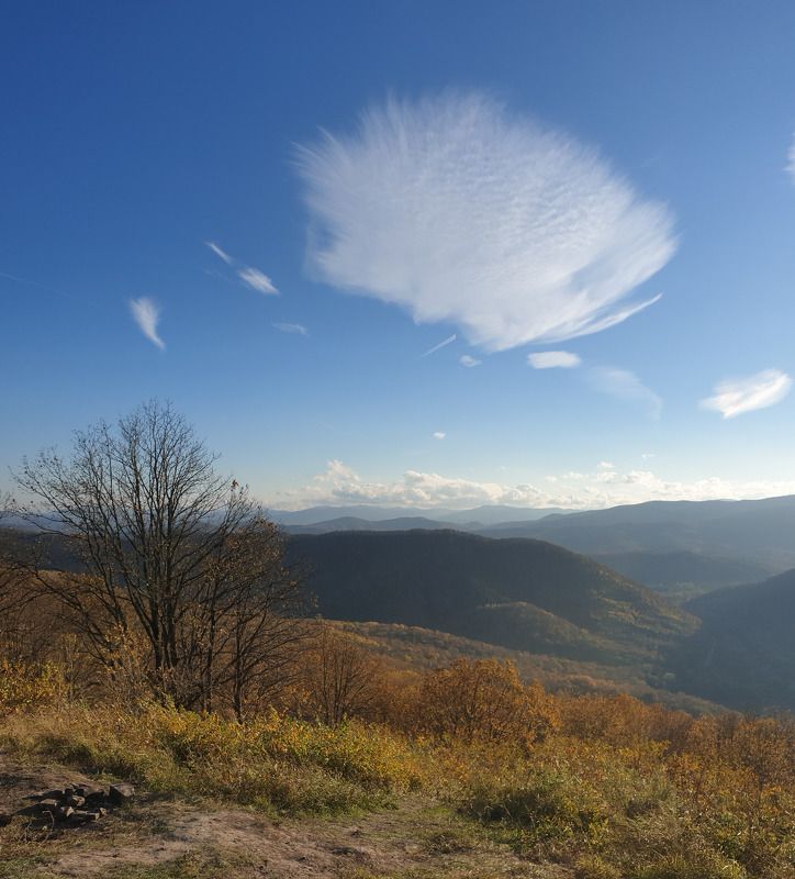горы, осень, небо, облака, пейзаж Золотая осень в горахphoto preview