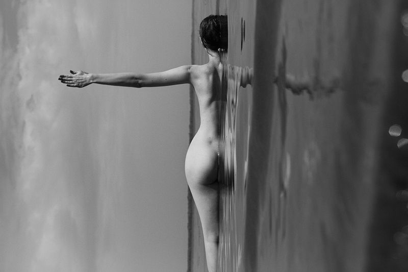 art nude, nude, fine art nude, nude in the landscape, bw nude photo, conceptual nude *photo preview