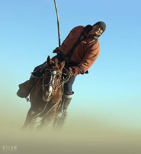 Mongolian horse riders