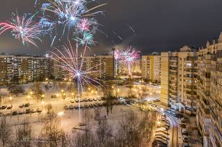 Новогодний фейерверк в Белгородском дворе