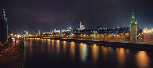 Night City View. Return to Moscow.