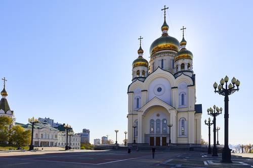 Храм в Хабаровске на набережной