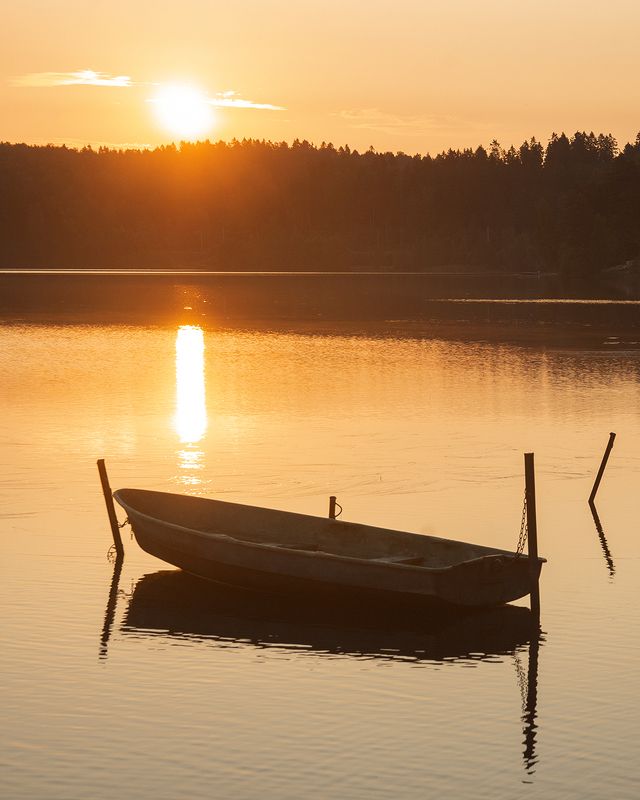 Утро на Кавголовском озере