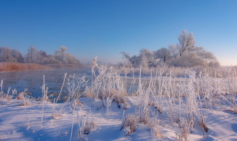 Winter on the Gwda river