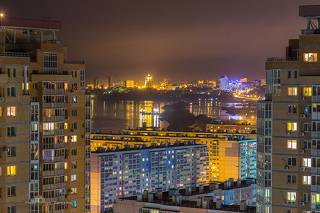 Огни ночного Хабаровска