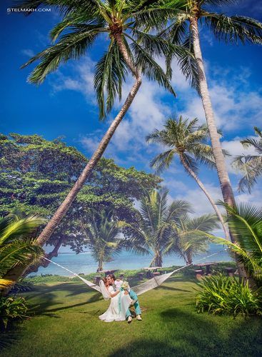 Wedding on island